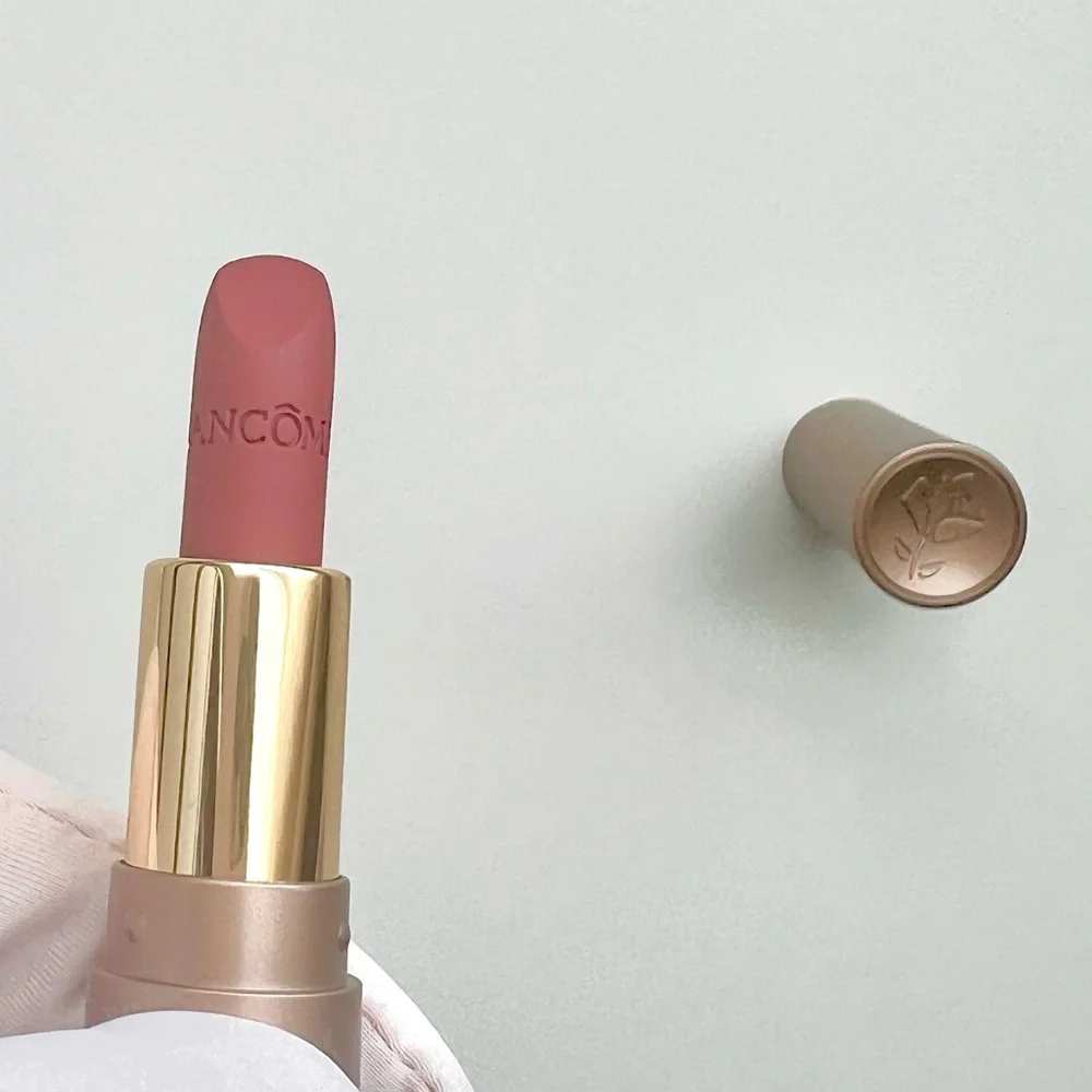 🆕 No Tag Lancôme Mini L'ABSOLU Rouge Cream Lipstick in color 274 French Tea.